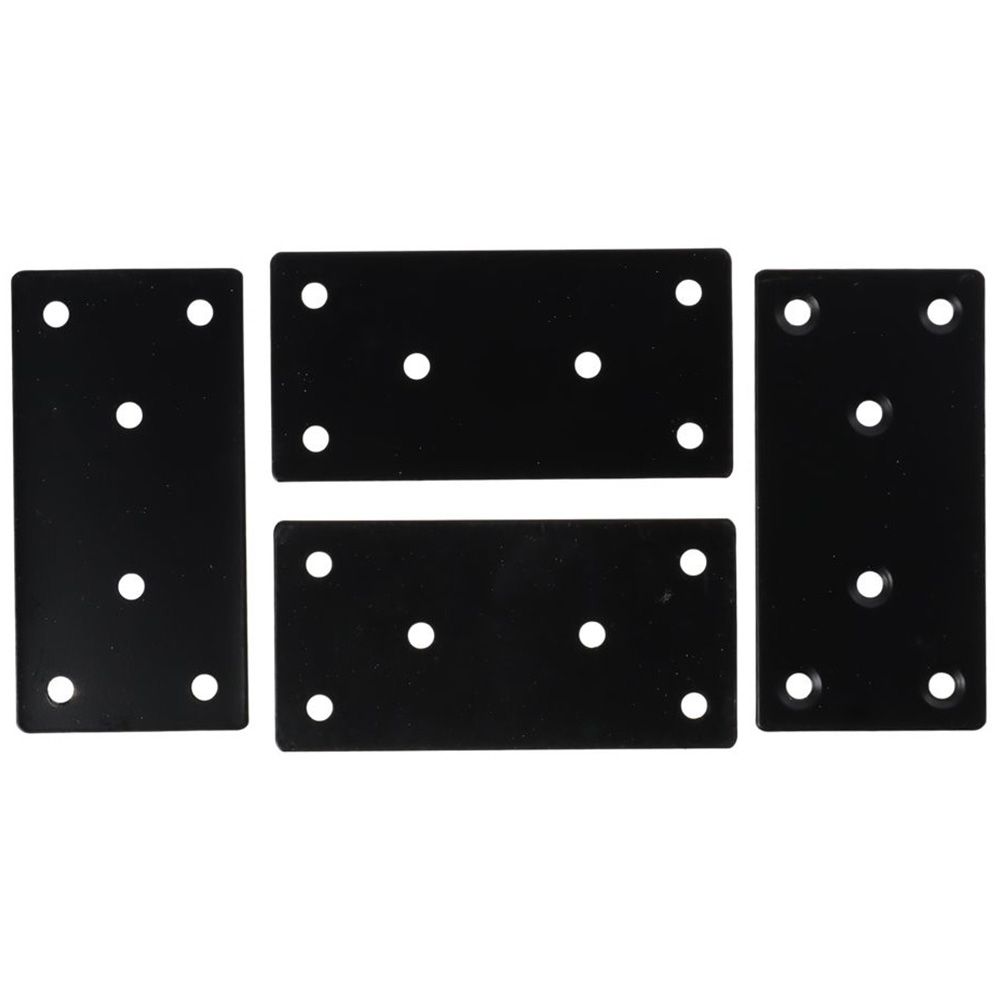 Woodworking X Brace - Plaque de réparation plate noire, support