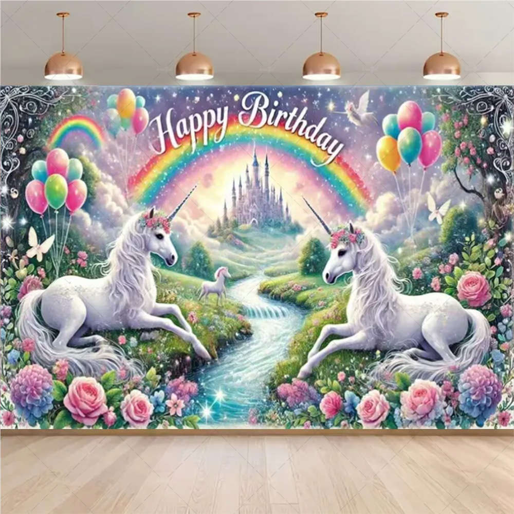 Toile de fond licorne et fée m - Woodworking Horse avis et prix