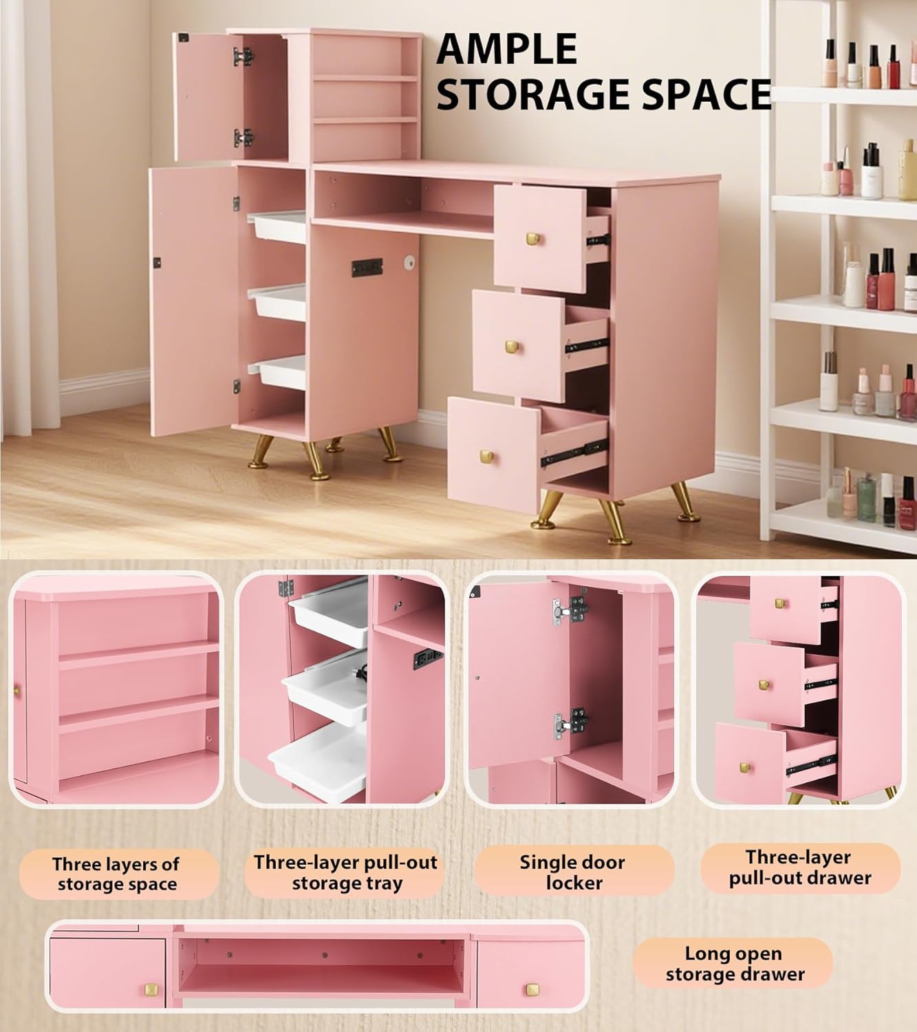Table à ongles rose pour techn - Woodworking Nails avis et prix