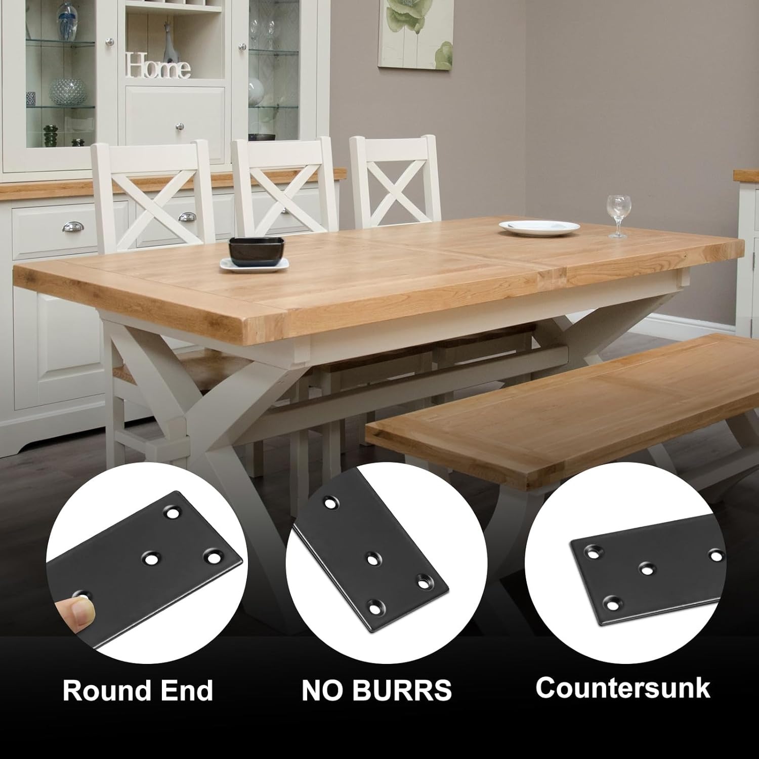 Plaque de fixation plate noire - Woodworking X Brace avis et prix